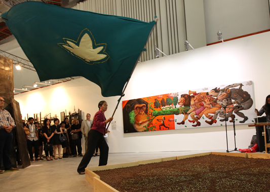 <em>Memory of Nature</em>, 2013<br>
Installation and Performance, Art Stage, Singapore