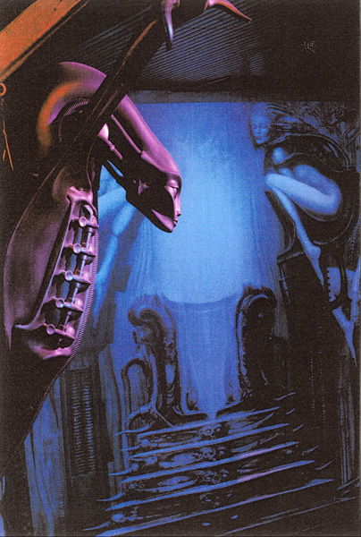 H.R. Giger
<br>Installation of artwork
<br>VIP room at Limelight, 1999-2002