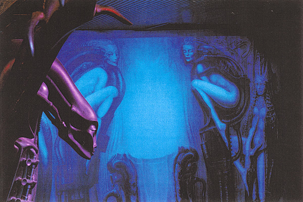 H.R. Giger
<br>Installation of artwork
<br>VIP room at Limelight, 1999-2002