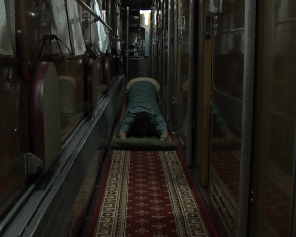 Ulan Djaparov
<br><em>Train Art</em>, 2005
<br>Still from video