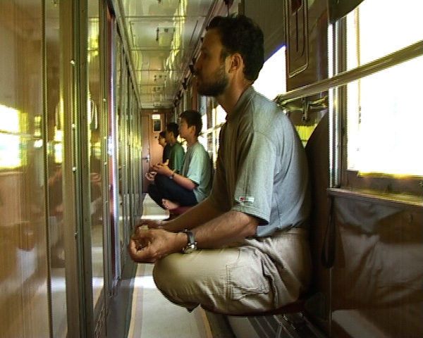 Ulan Djaparov
<br><em>Train Art</em>, 2005
<br>Still from video