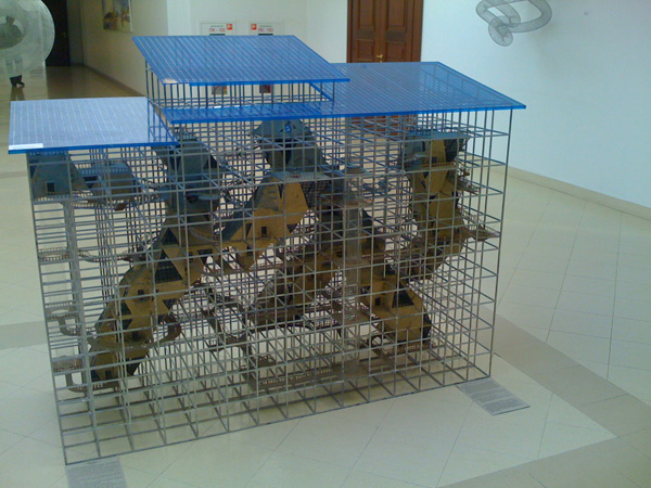 <center><em>The Silk Code</em>, 2008
<br>Installation view
<br>Exhibition curated by Leeza Ahmady in Astana, Kazakhstan</center>