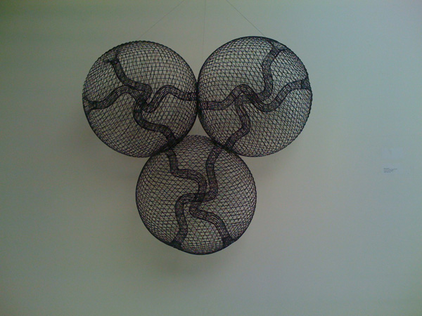 <center><em>The Silk Code</em>, 2008
<br>Installation view
<br>Exhibition curated by Leeza Ahmady in Astana, Kazakhstan</center>
