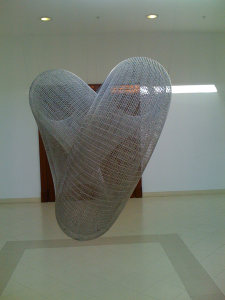 <center><em>The Silk Code</em>, 2008
<br>Installation view
<br>Exhibition curated by Leeza Ahmady in Astana, Kazakhstan</center>