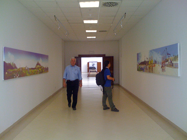 <center><em>The Silk Code</em>, 2008
<br>Installation view
<br>Exhibition curated by Leeza Ahmady in Astana, Kazakhstan</center>
