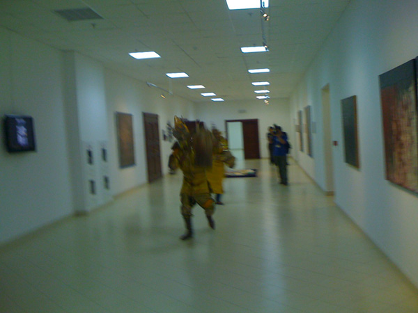 <center><em>The Silk Code</em>, 2008
<br>Installation view
<br>Exhibition curated by Leeza Ahmady in Astana, Kazakhstan</center>