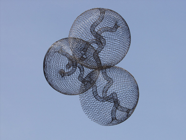 Saken Narynov
<br><em>Six Lives of One Soul</em>, 2000-2005
<br>Woven metal