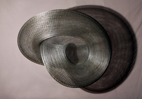 Saken Narynov
<br><em>Kazakh Bottle</em>, 2000-2005
<br>Woven metal
