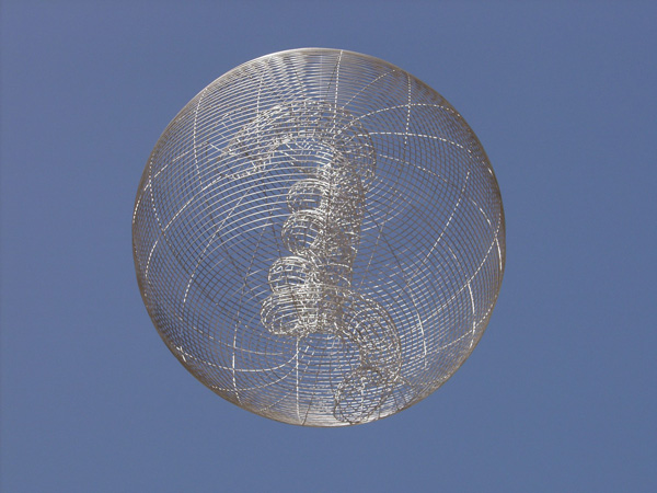 Saken Narynov
<br><em>A Cage in the Fourth Dimension</em>, 2000-2005
<br>Woven metal