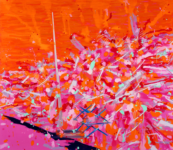 John Jurayj
<br><em>Untitled (Marine Barracks 1983, #4)</em>, 2008, Oil on linen, 74 x 84 inches
<br>Courtesy of the artist