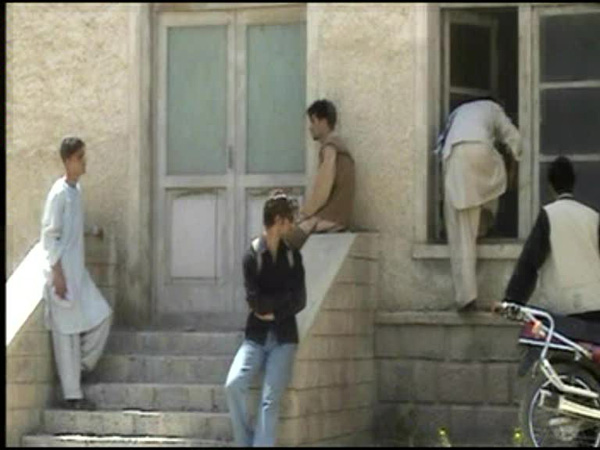 Rahraw Omarzad
<br>Still from <em>Closed Door</em>, 2004/5, Video
<br>Courtesy of the artist and Center for Contemporary Art Afghanistan (CCAA)