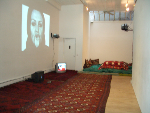 <center><em>The Taste of Others</em>
<br>Exhibition installation view
<br>Curated by Leeza Ahmady at apexart, New York, 2005</center>