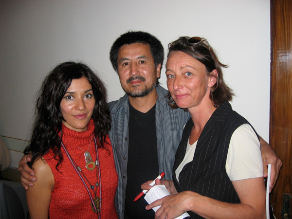 Leeza Ahmady, artist Shaarbek Amankul & Lizzy Maryl
<br>Venice Biennial, 2005
