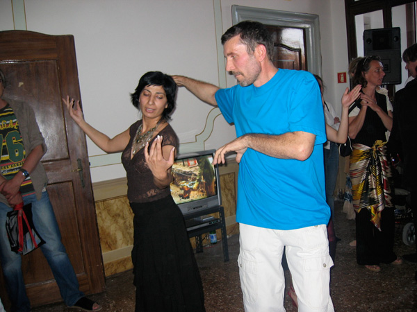 Viktor Vorobayeva & Natalia Mali at opening ceremony Central Asia Pavilion 2005
<br>Venice Biennial, 2005