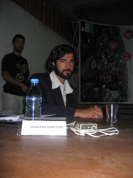 Ghafaar Ghafoori
<br>Art in Afghanistan Panel Discussion
<br>Istanbul Biennial, 2005