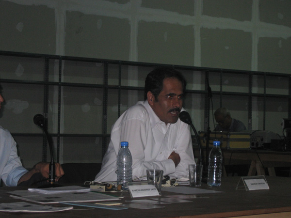Rahraw Omarzad
<br>Art in Afghanistan Panel Discussion
<br>Istanbul Biennial, 2005