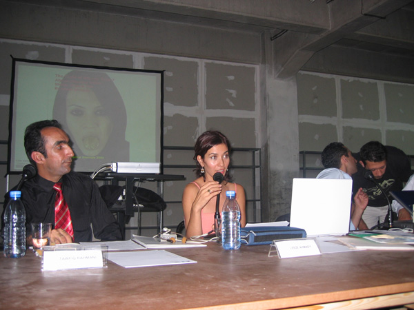 Tawfiq Rahmani & Leeza Ahmady
<br>Art in Afghanistan Panel Discussion
<br>Istanbul Biennial, 2005