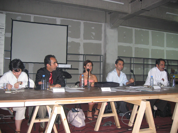 Leeza Ahmady, Ghafaar Ghafoori, Rahraw Omarzad, Ramin Moshref Javo, Tawfiq Rahmani
<br>Art in Afghanistan Panel Discussion
<br>Istanbul Biennial, 2005